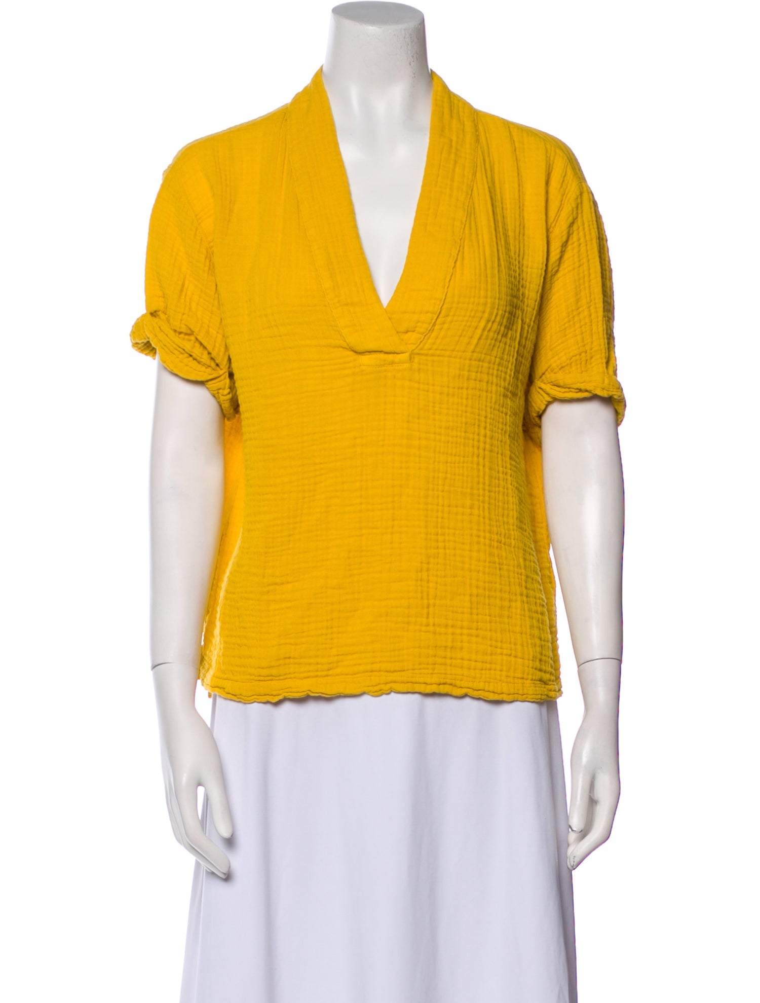 Xirena V-Neck Short Sleeve Top