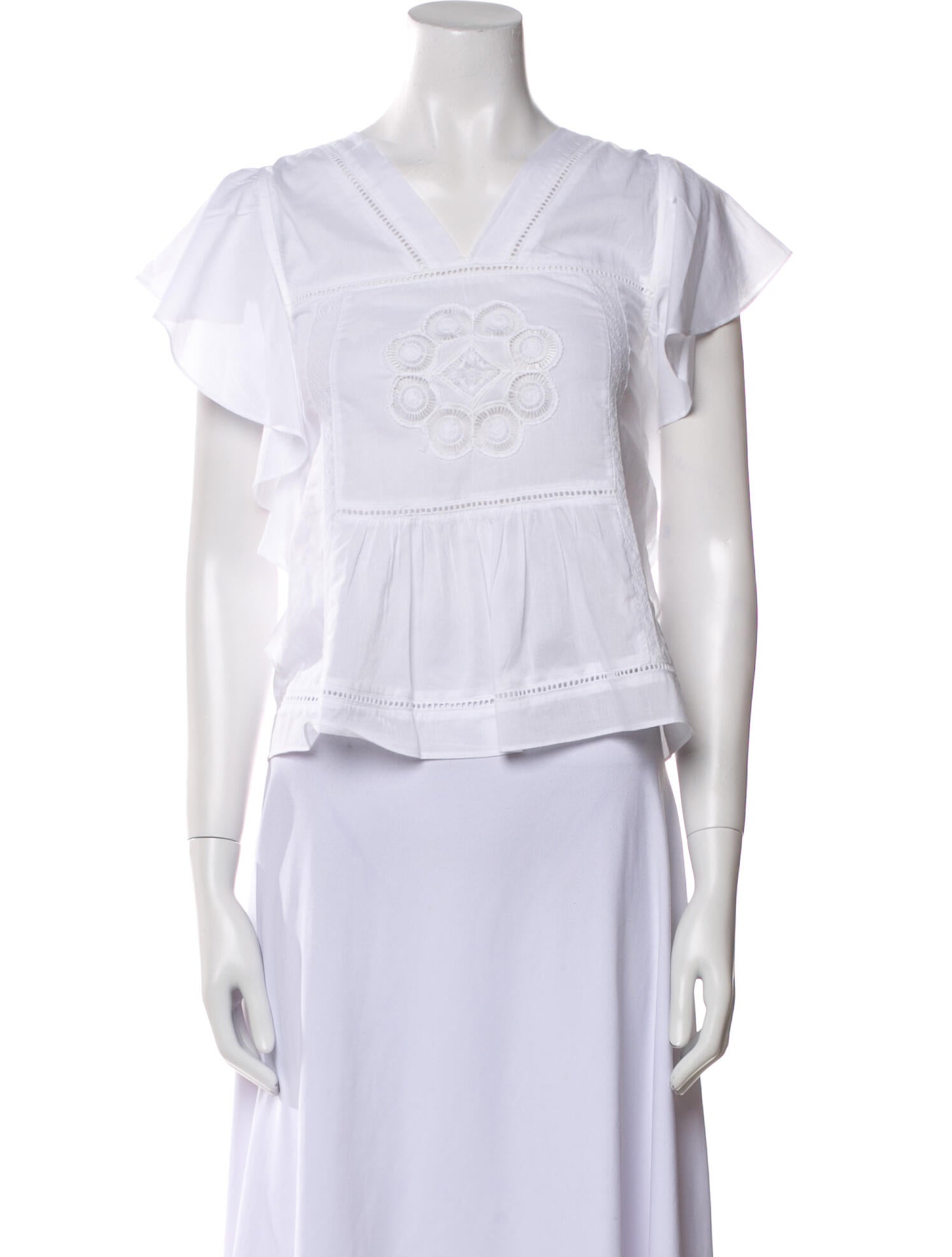 Xirena V-Neck Short Sleeve Crop Top w/ Tags