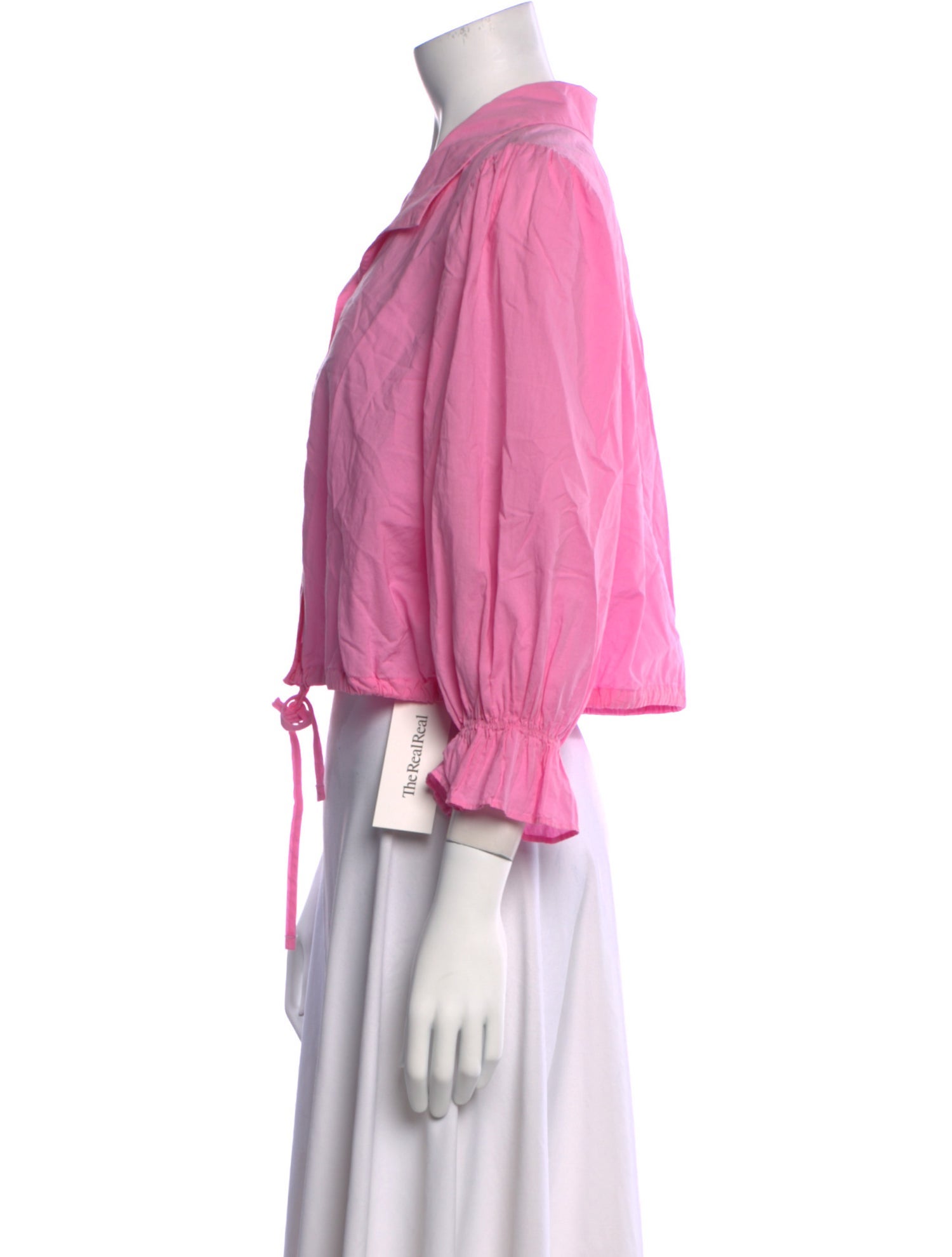 Xirena Three-Quarter Sleeve Crop Top