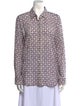 Xirena Printed Long Sleeve Button-Up Top
