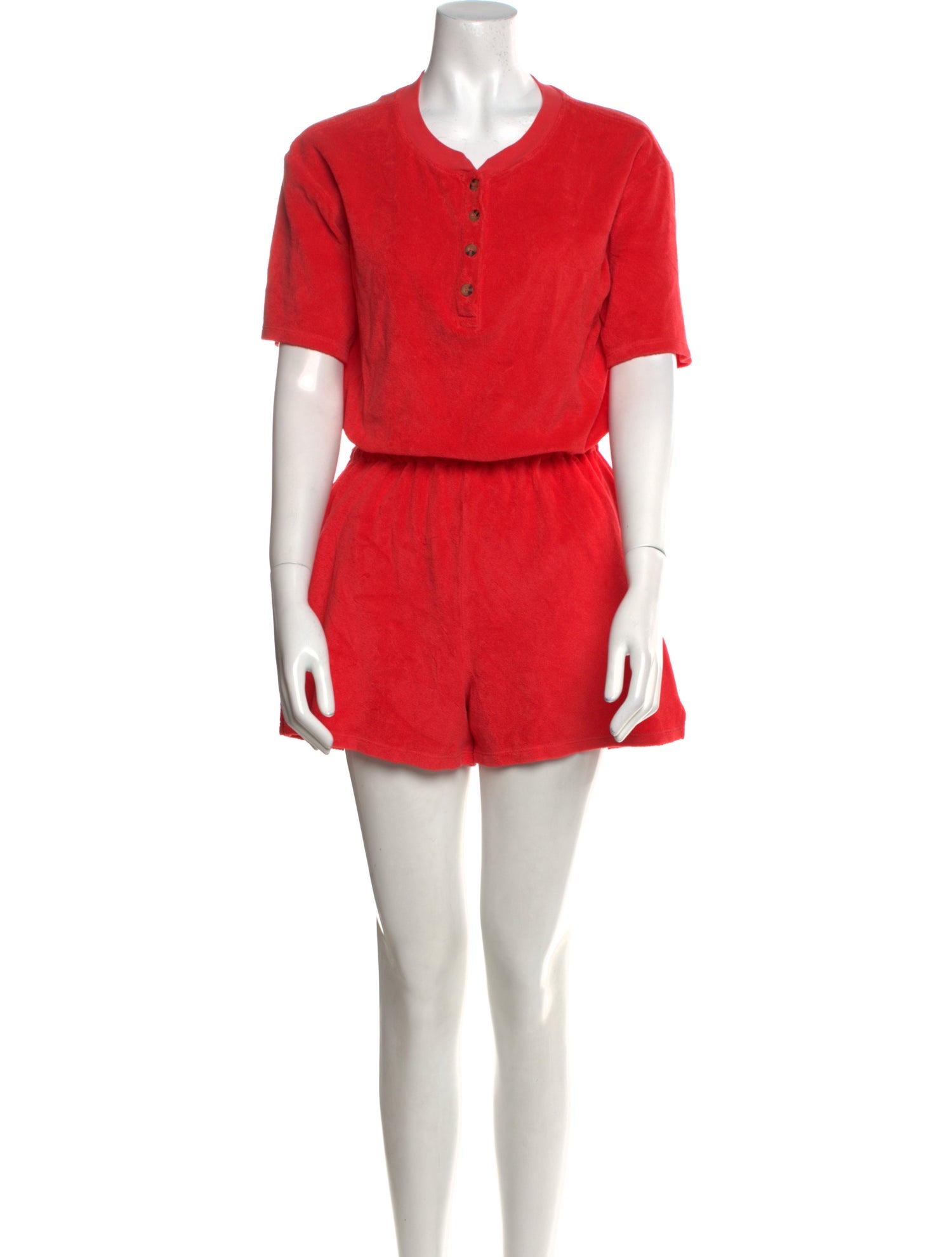 Xirena Terry Cloth V-Neck Romper
