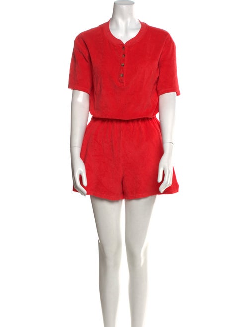 Xirena Terry Cloth V-Neck Romper