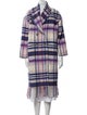 Xirena Plaid Print Trench Coat
