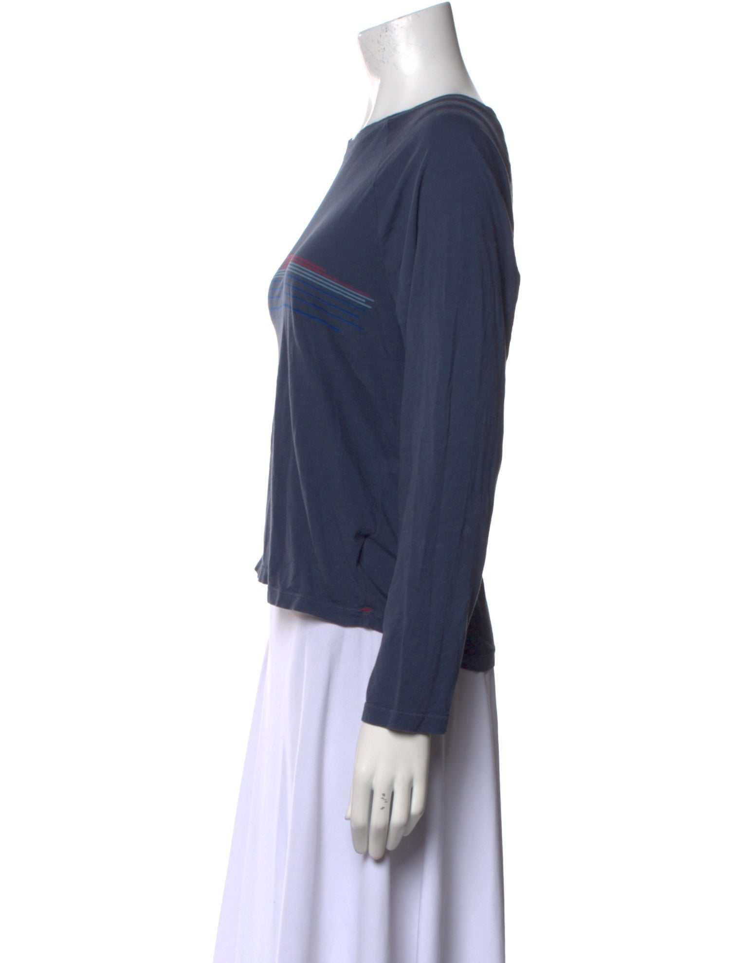 Xirena Bateau Neckline Long Sleeve Crop Top