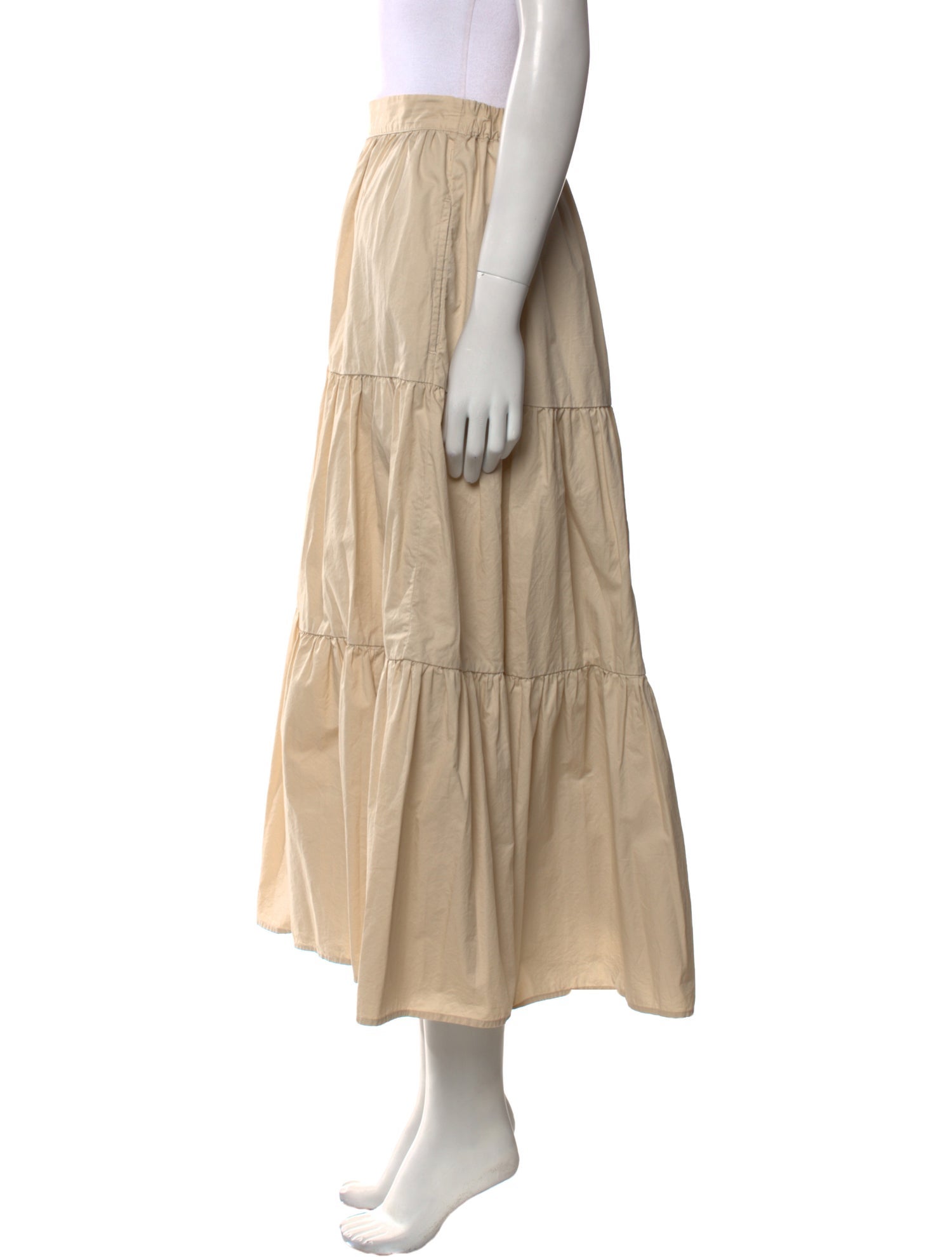 Xirena Ruffle Embellishment Midi Length Skirt