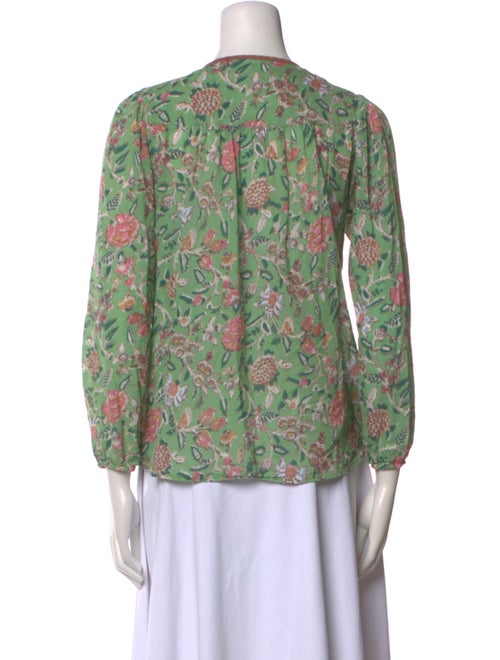 Xirena Floral Print V-Neck Blouse