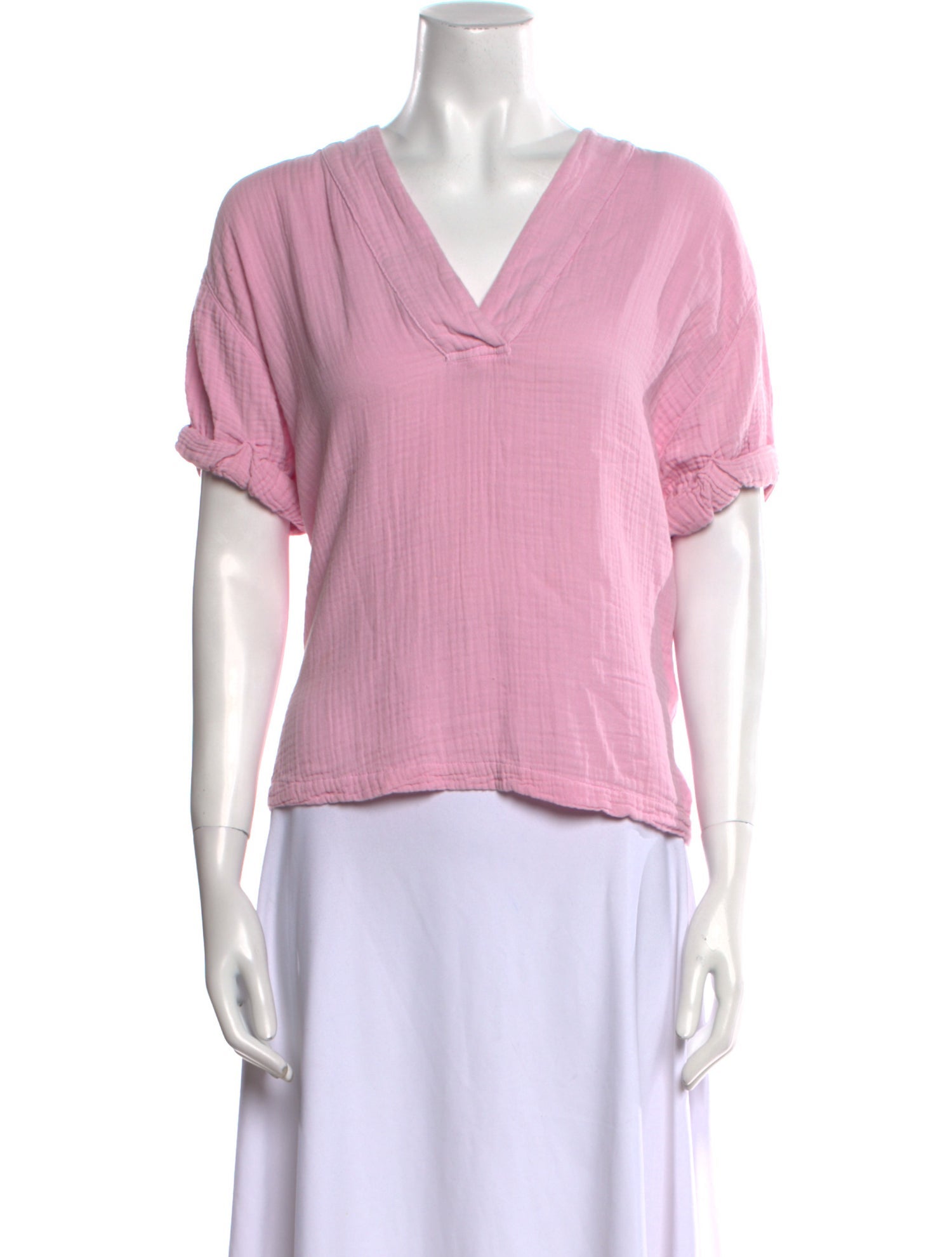 Xirena V-Neck Short Sleeve Top