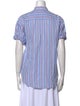 Xirena Striped Short Sleeve Button-Up Top