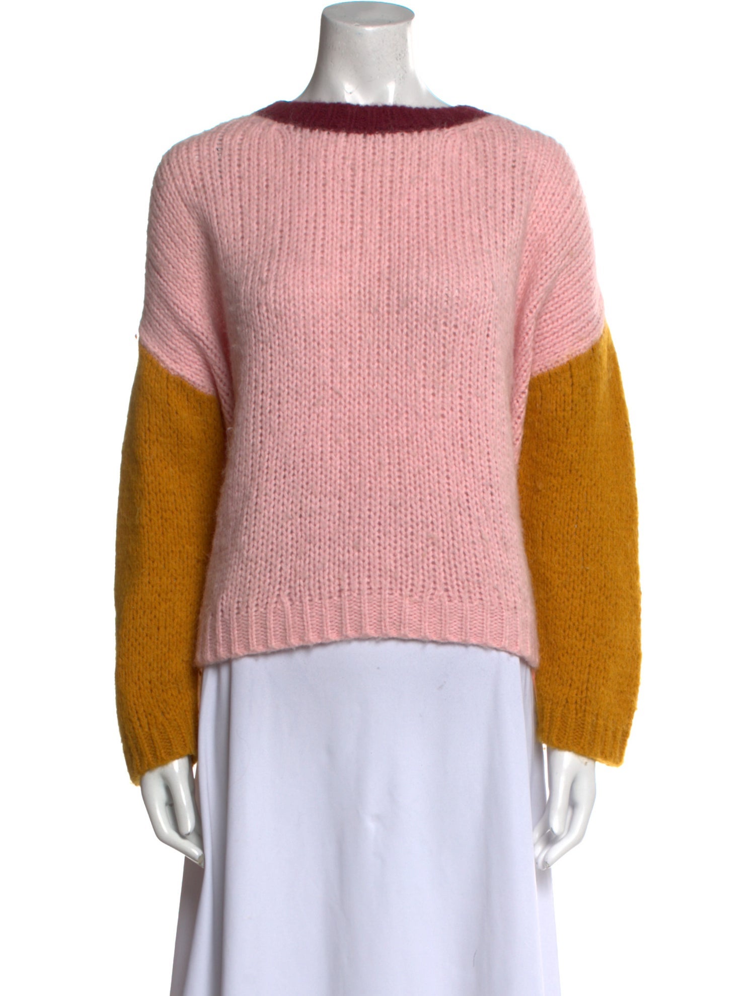 Xirena Alpaca Colorblock Pattern Sweater