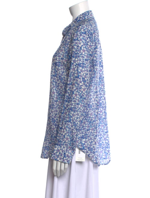 Xirena Floral Print Long Sleeve Button-Up Top