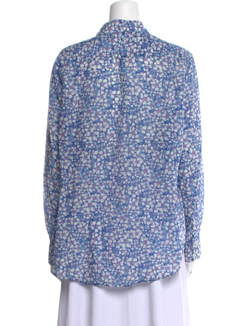 Xirena Floral Print Long Sleeve Button-Up Top