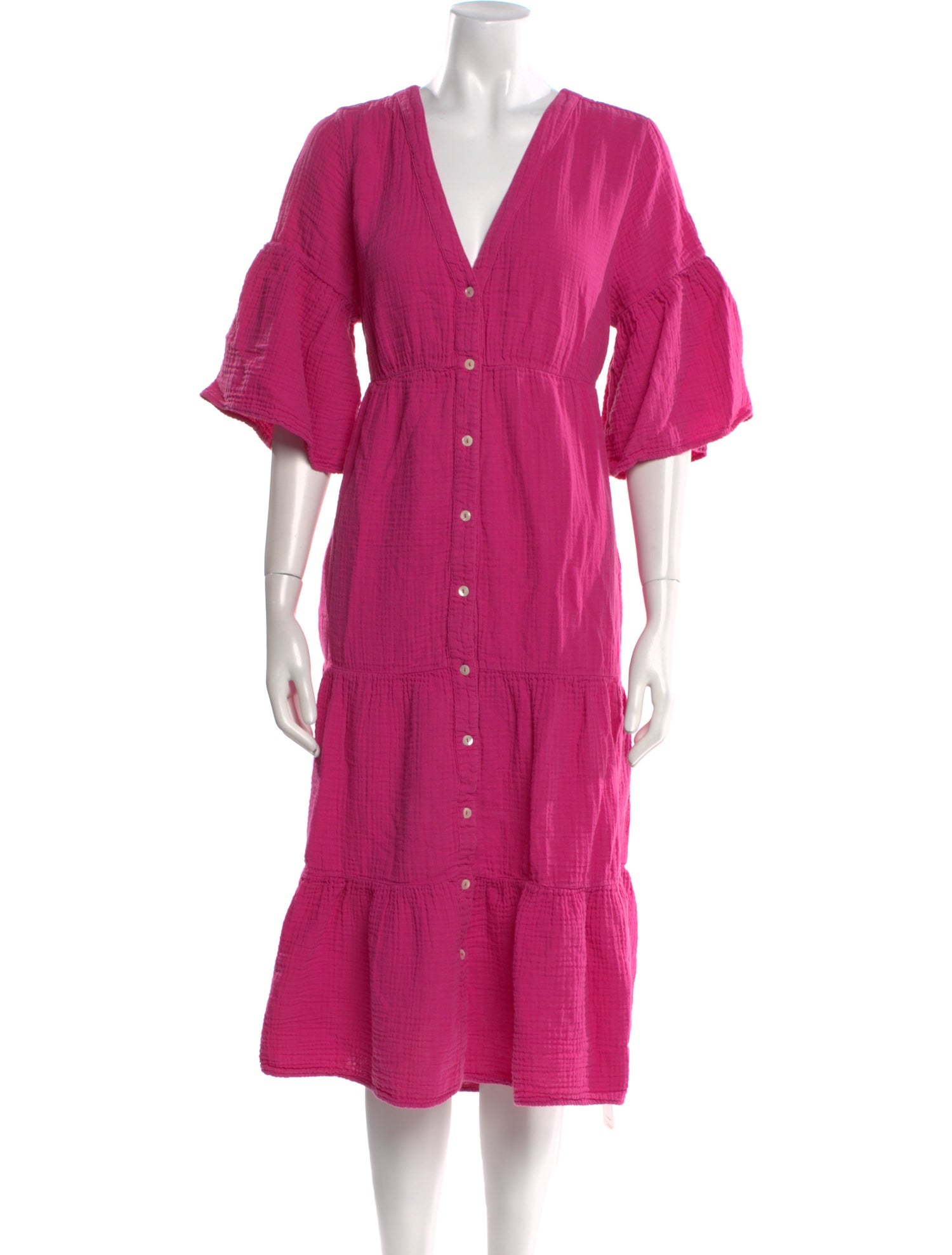 Xirena V-Neck Midi Length Dress