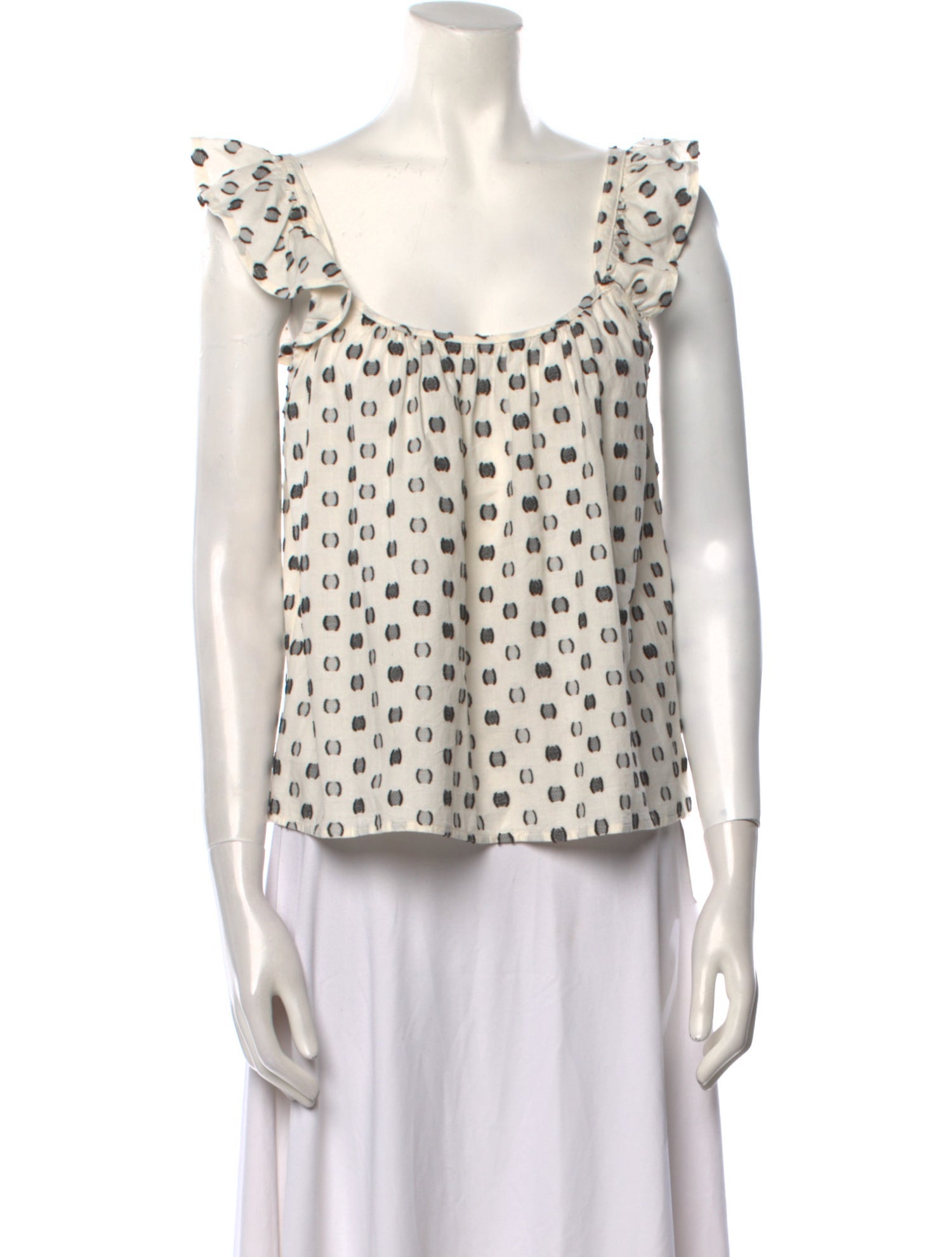 Xirena Printed Scoop Neck Sweater