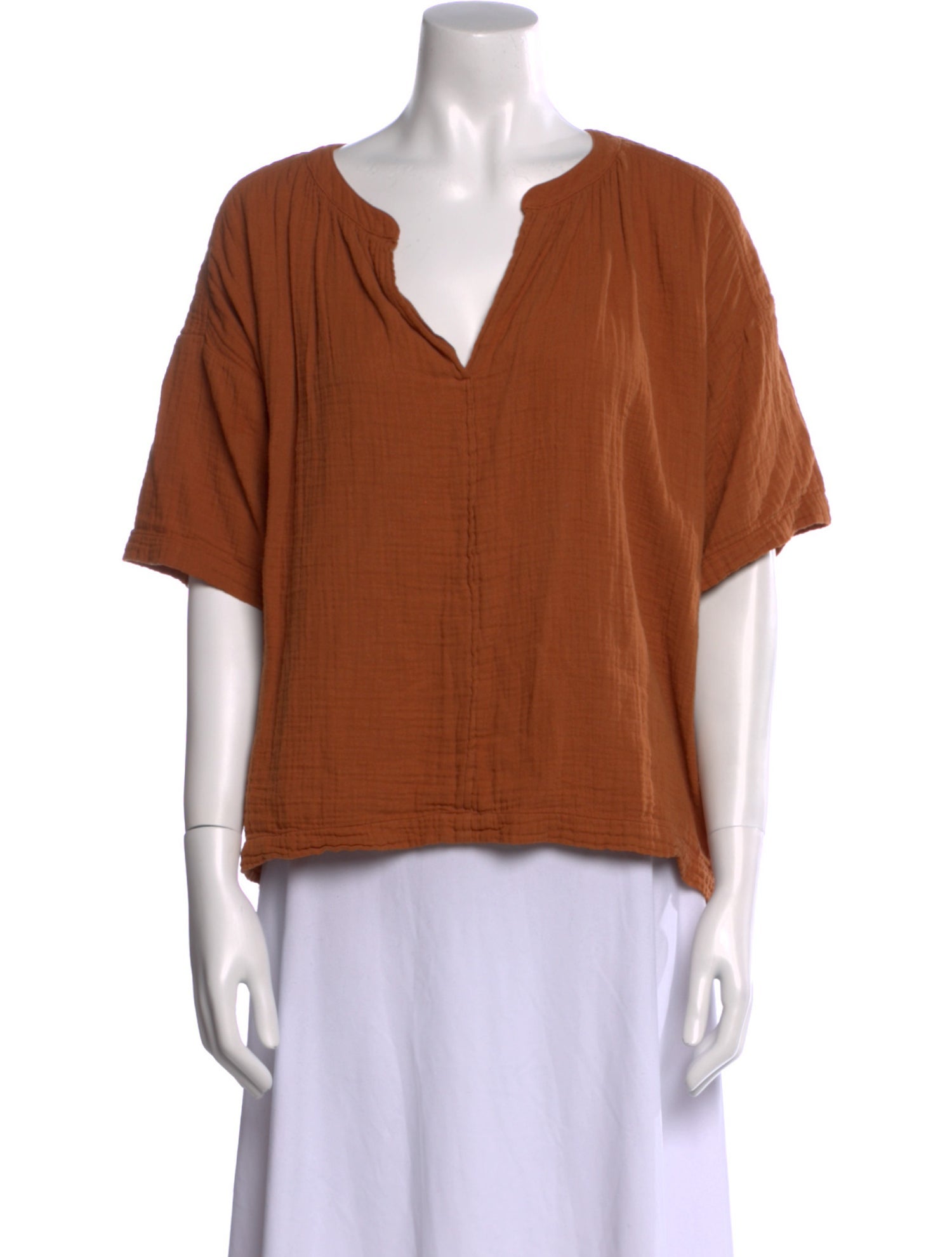 Xirena V-Neck Short Sleeve Top