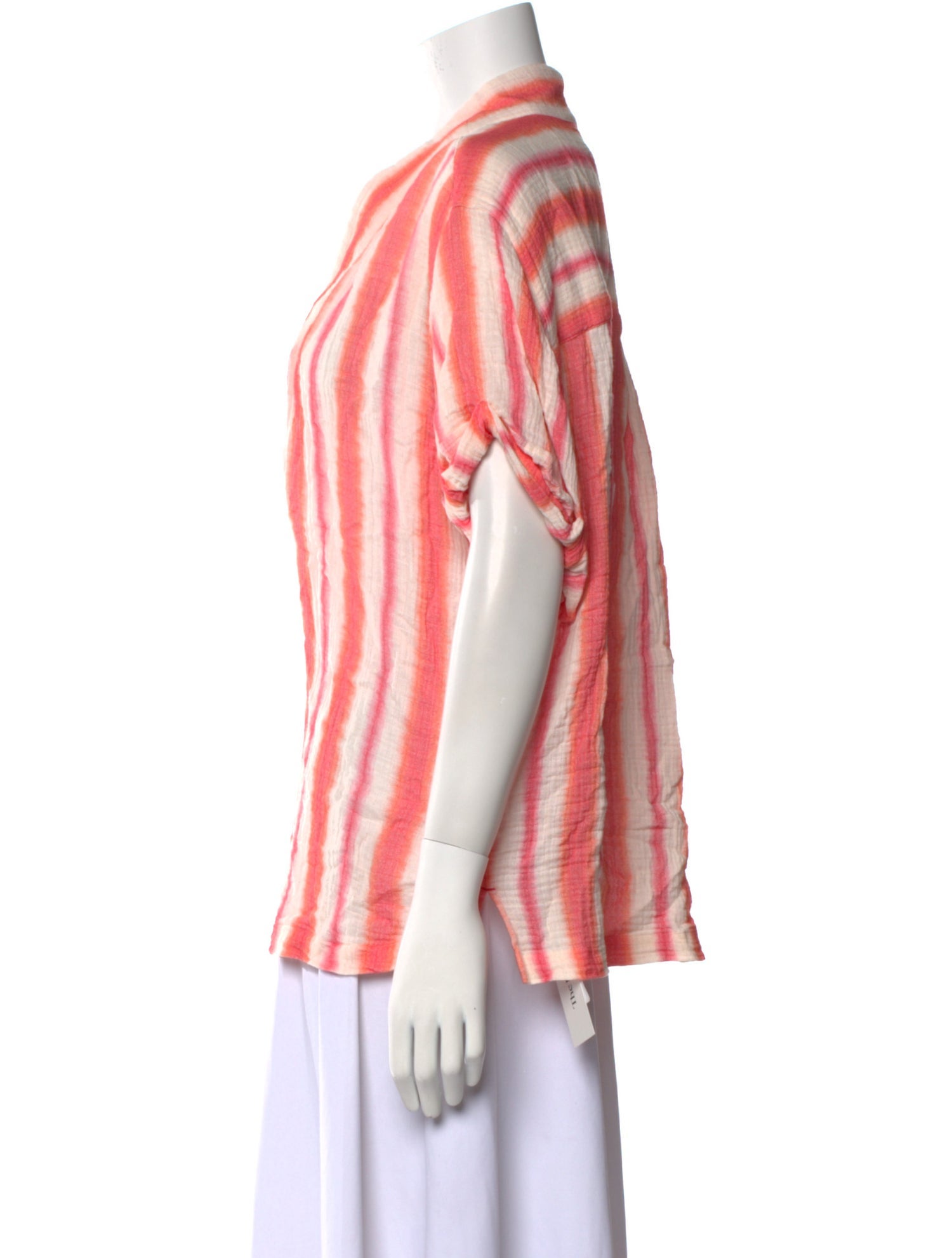 Xirena Striped V-Neck Blouse