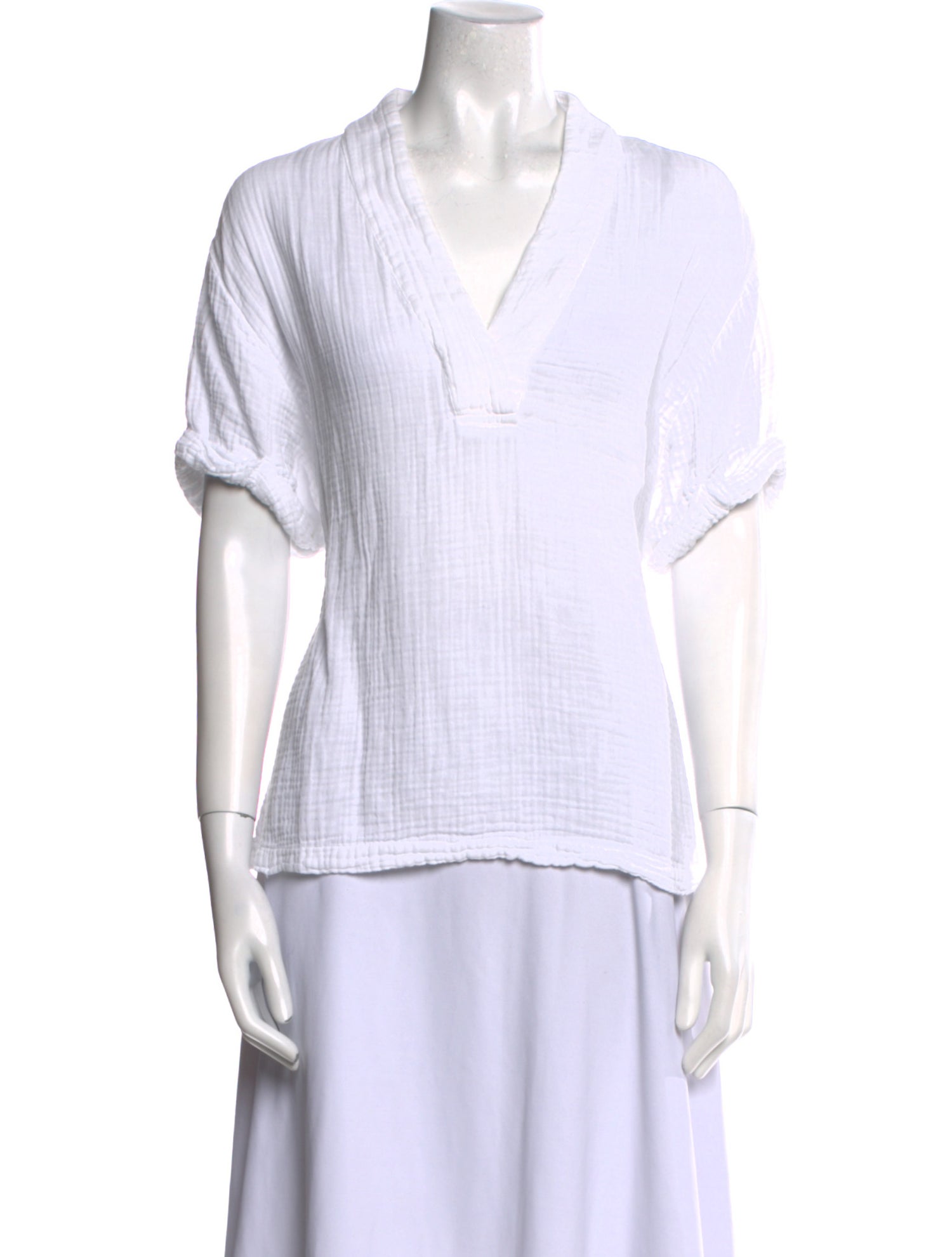 Xirena V-Neck Short Sleeve Top