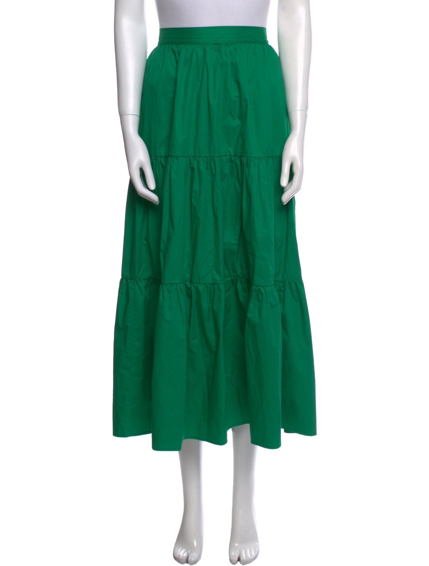 Xirena Pleated Accents Midi Length Skirt