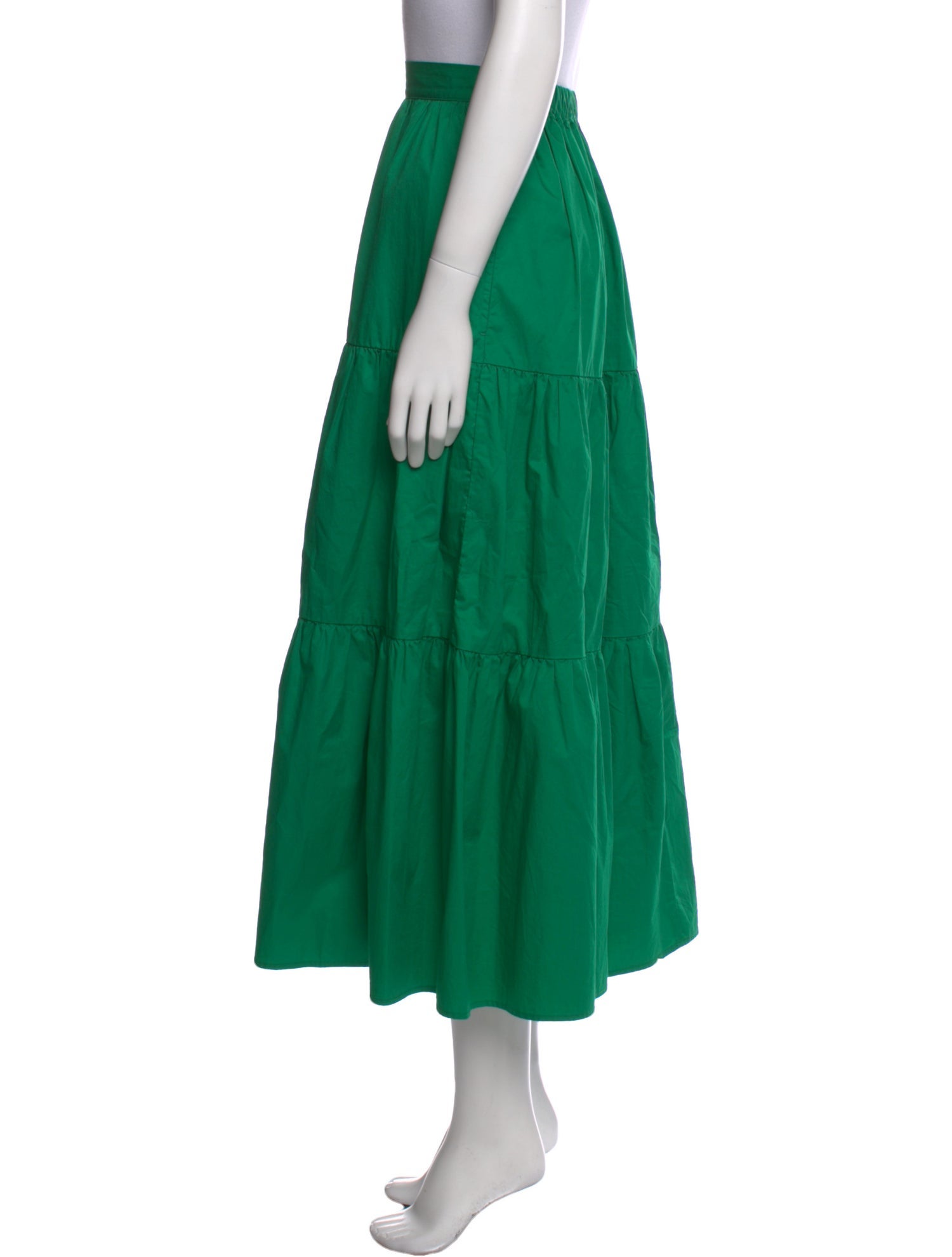 Xirena Pleated Accents Midi Length Skirt