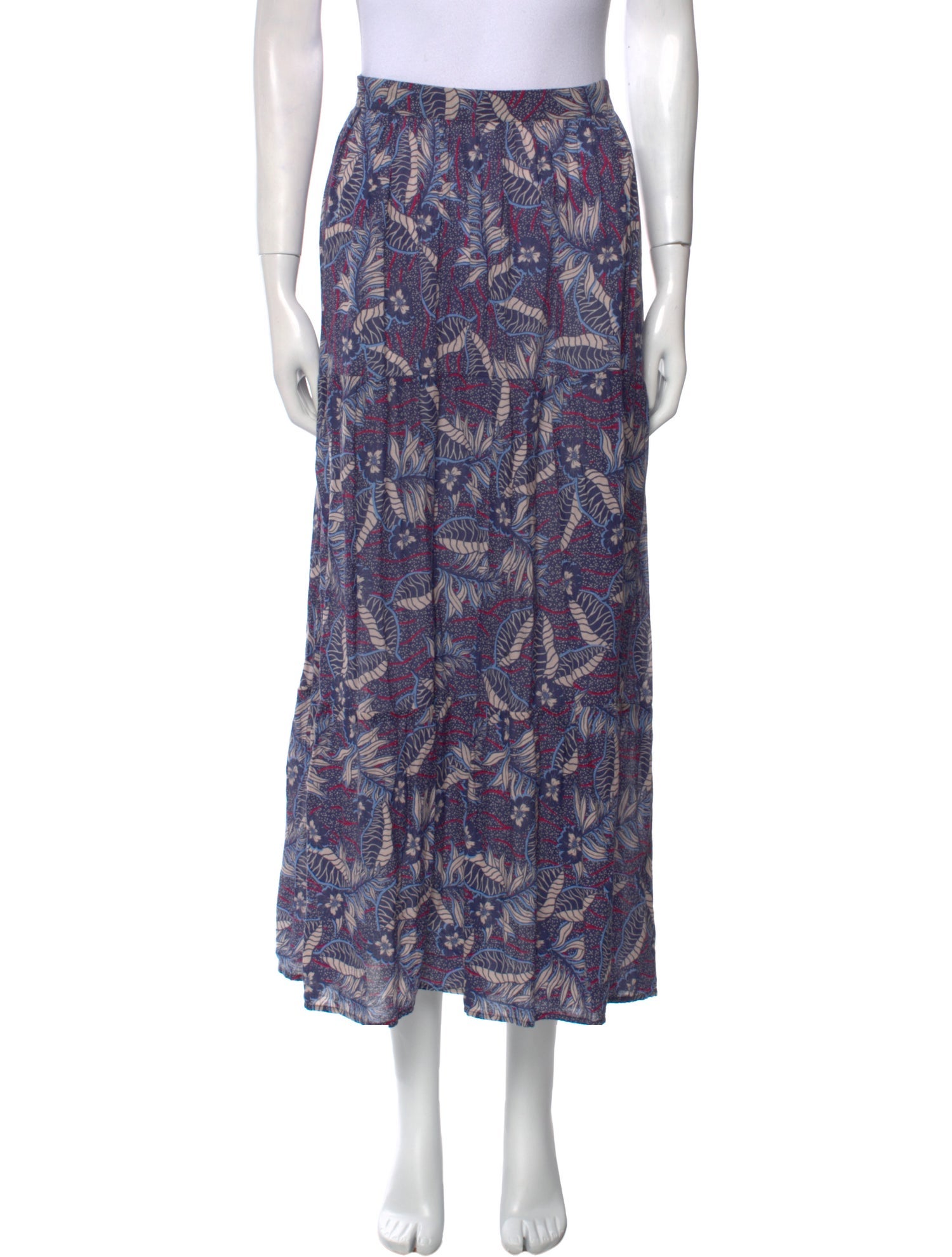 Xirena Printed Midi Length Skirt