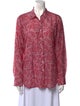 Xirena Floral Print Long Sleeve Button-Up Top
