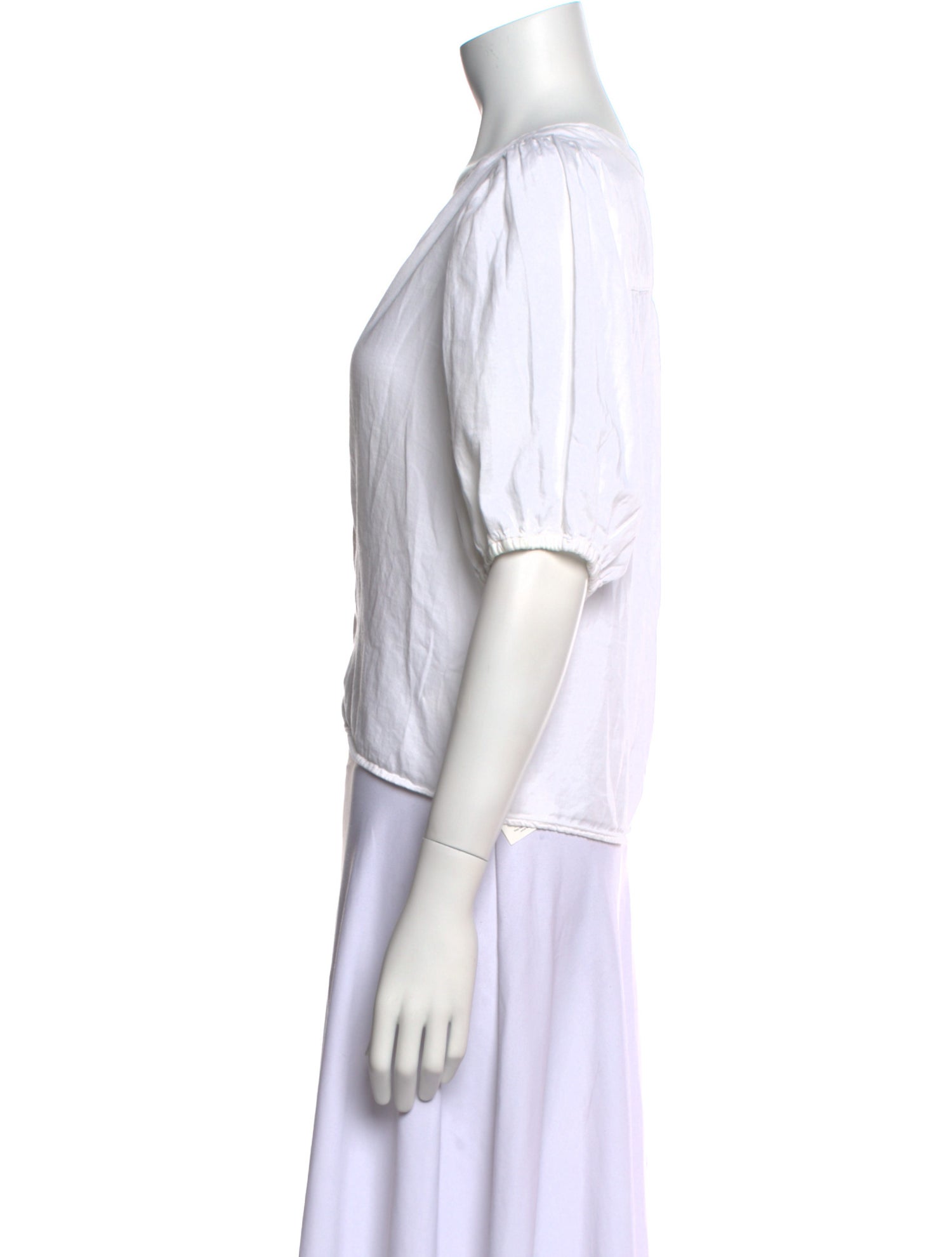 Xirena V-Neck Short Sleeve Crop Top