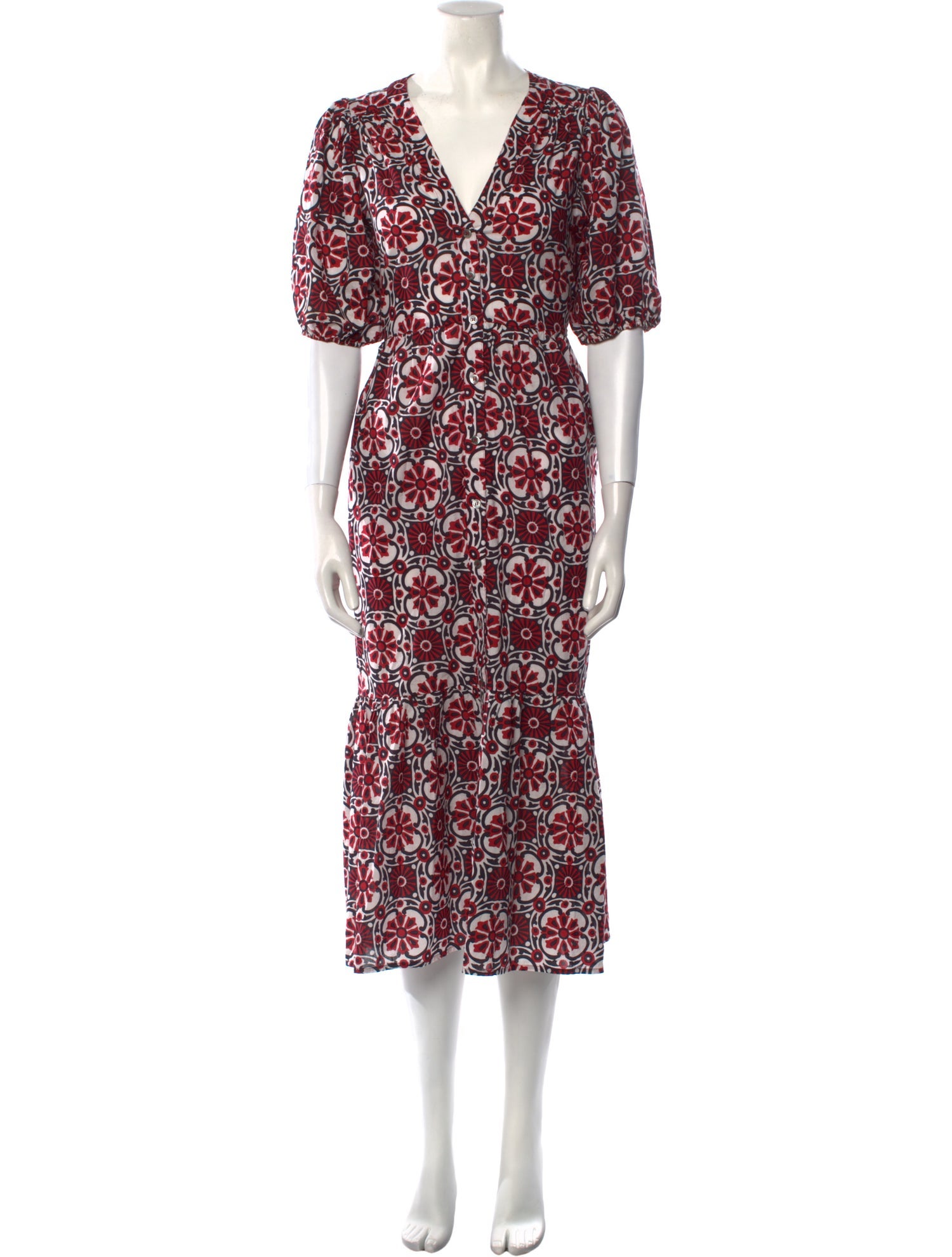 Xirena Printed Long Dress