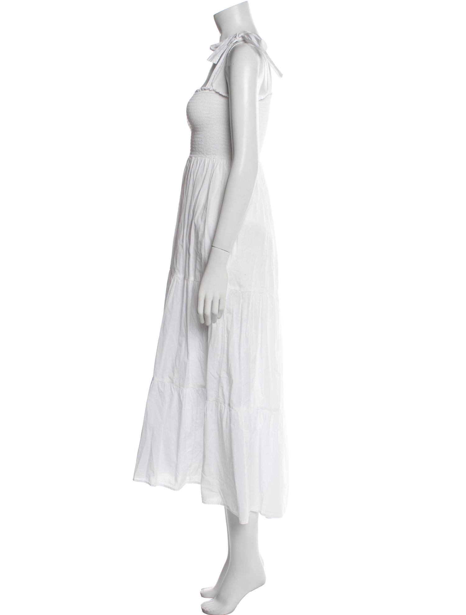 Xirena Square Neckline Midi Length Dress