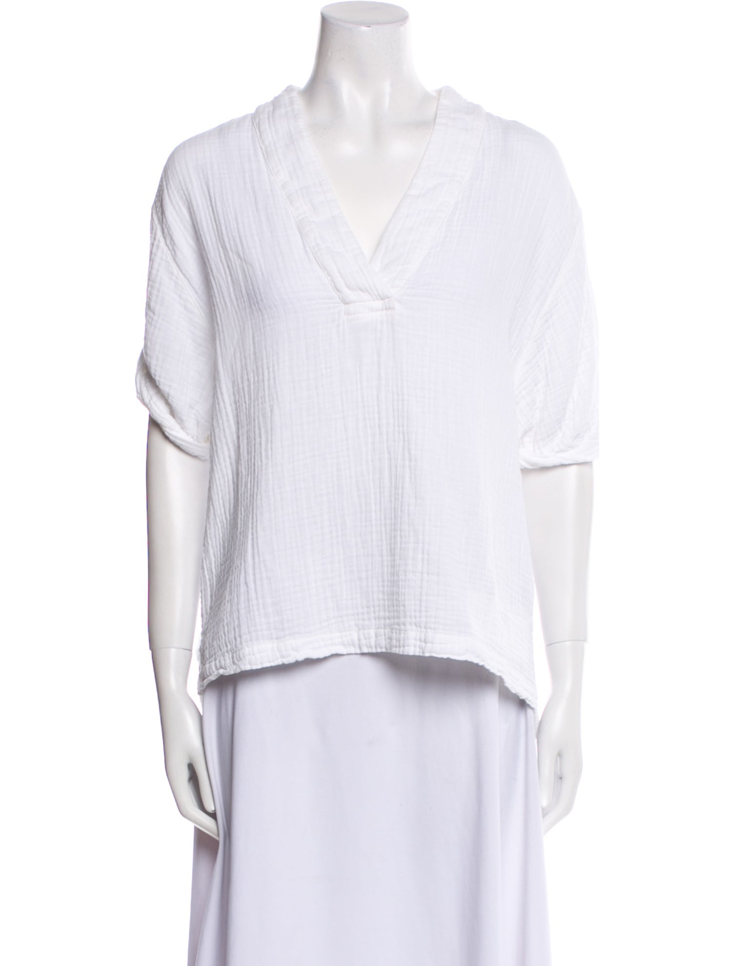 Xirena V-Neck Short Sleeve Top