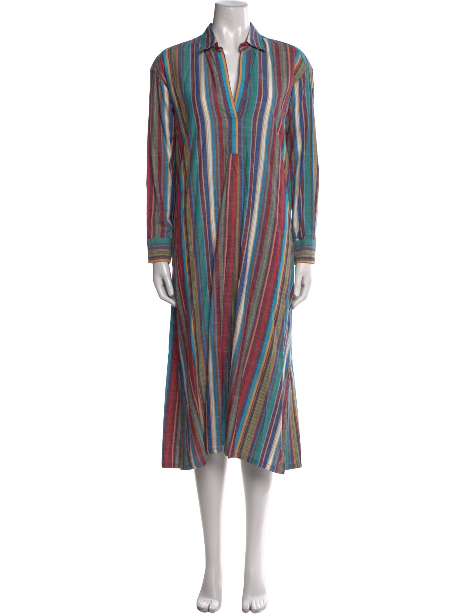 Xirena Striped Midi Length Dress