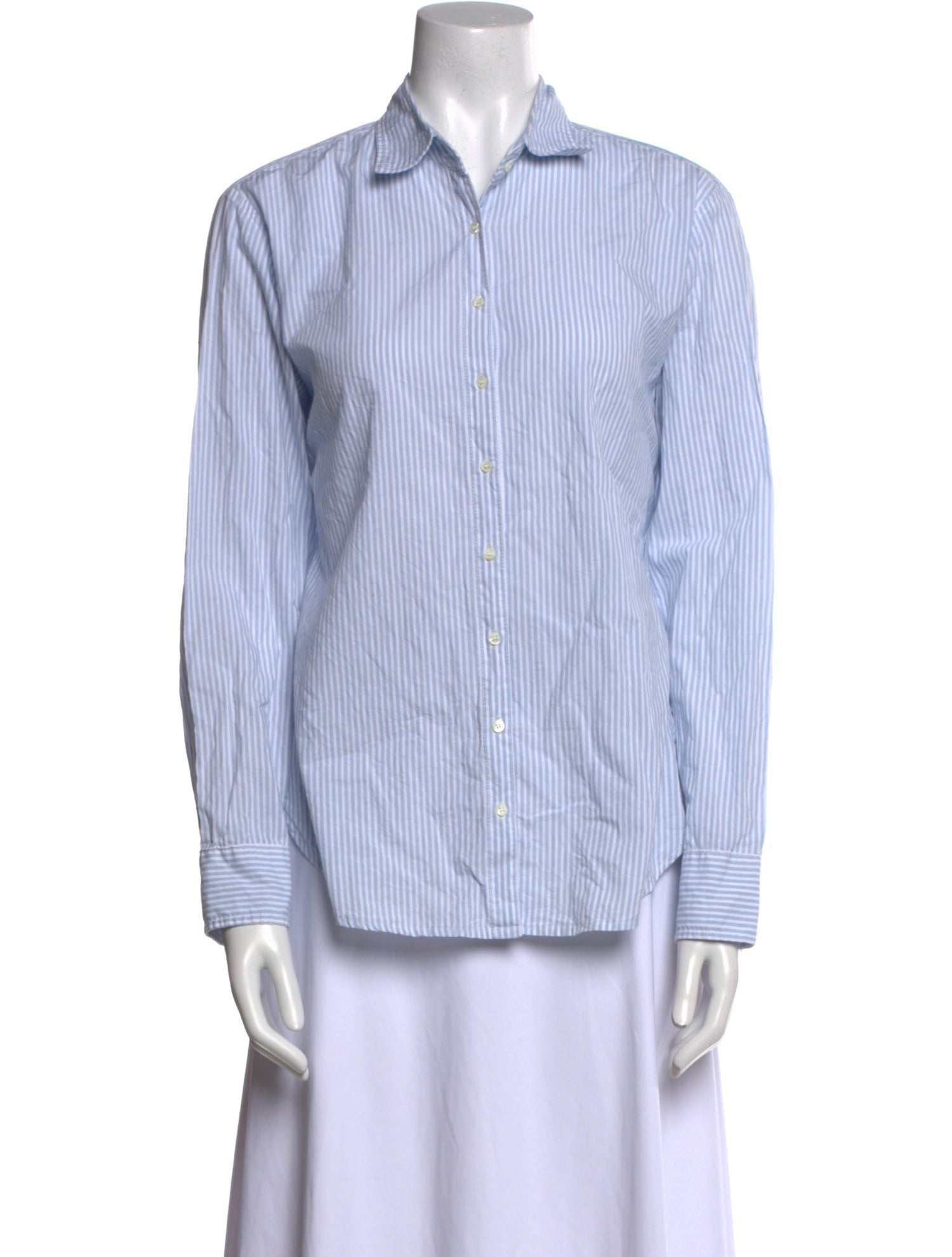 Xirena Striped Long Sleeve Button-Up Top