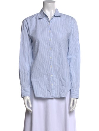 Xirena Striped Long Sleeve Button-Up Top