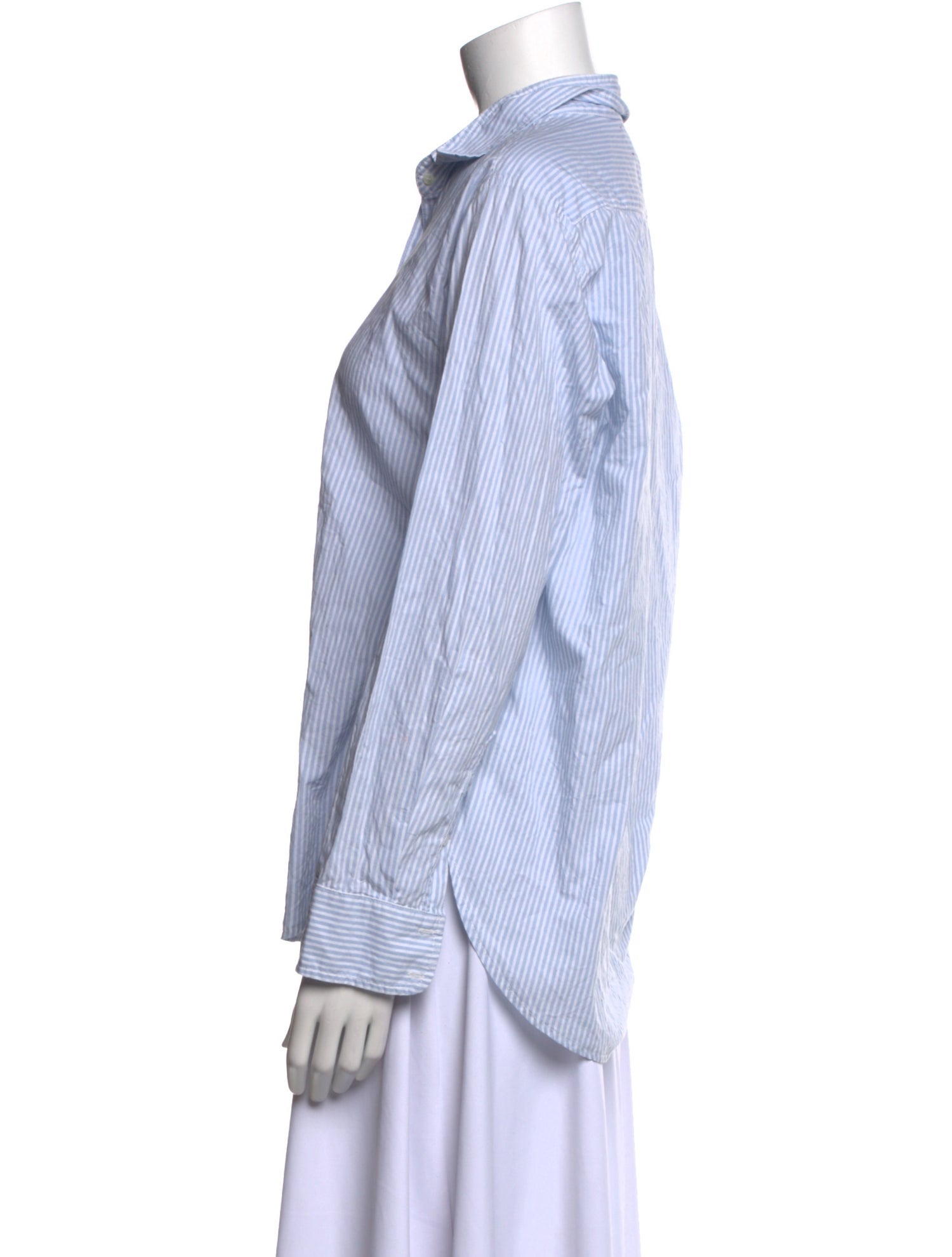 Xirena Striped Long Sleeve Button-Up Top