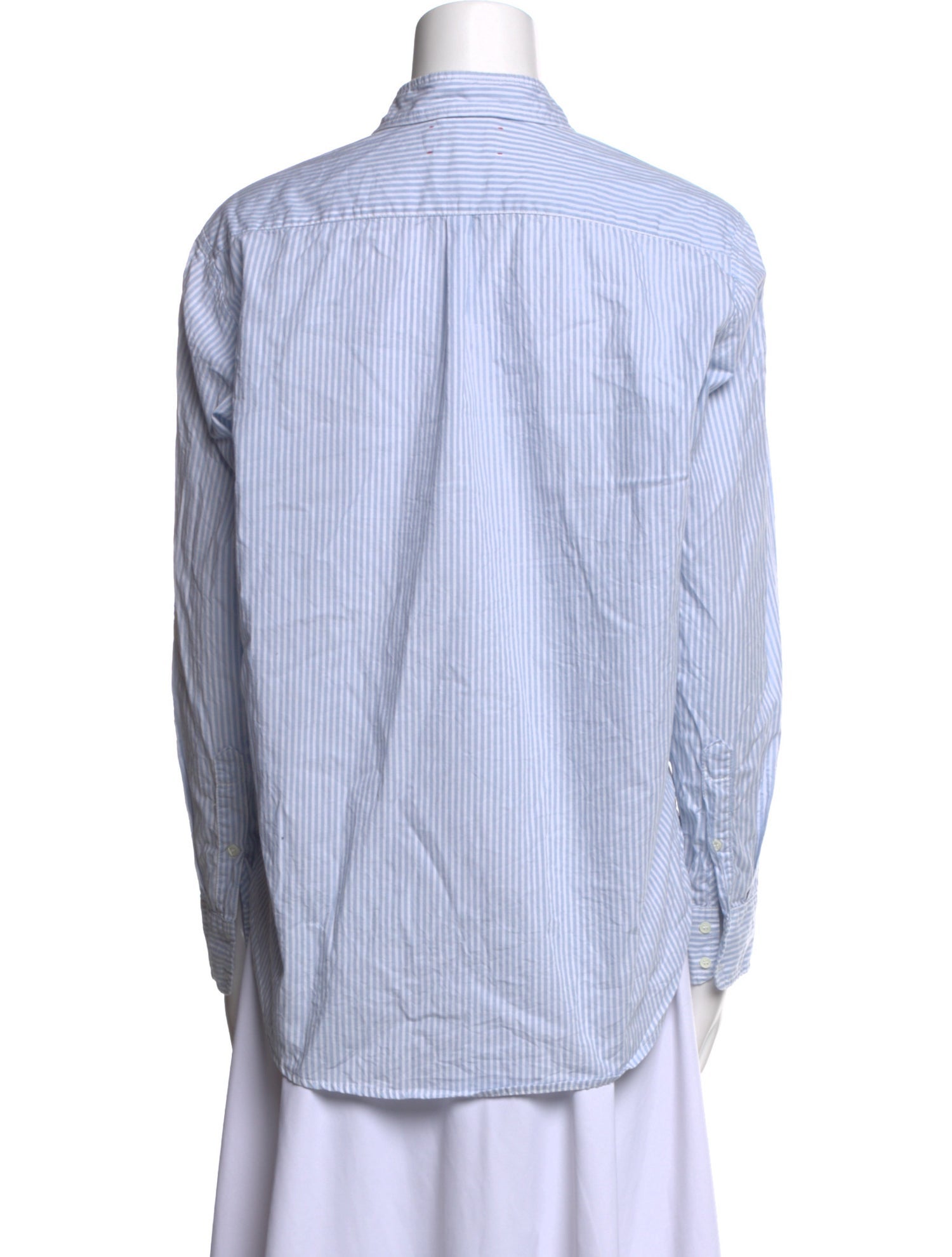 Xirena Striped Long Sleeve Button-Up Top