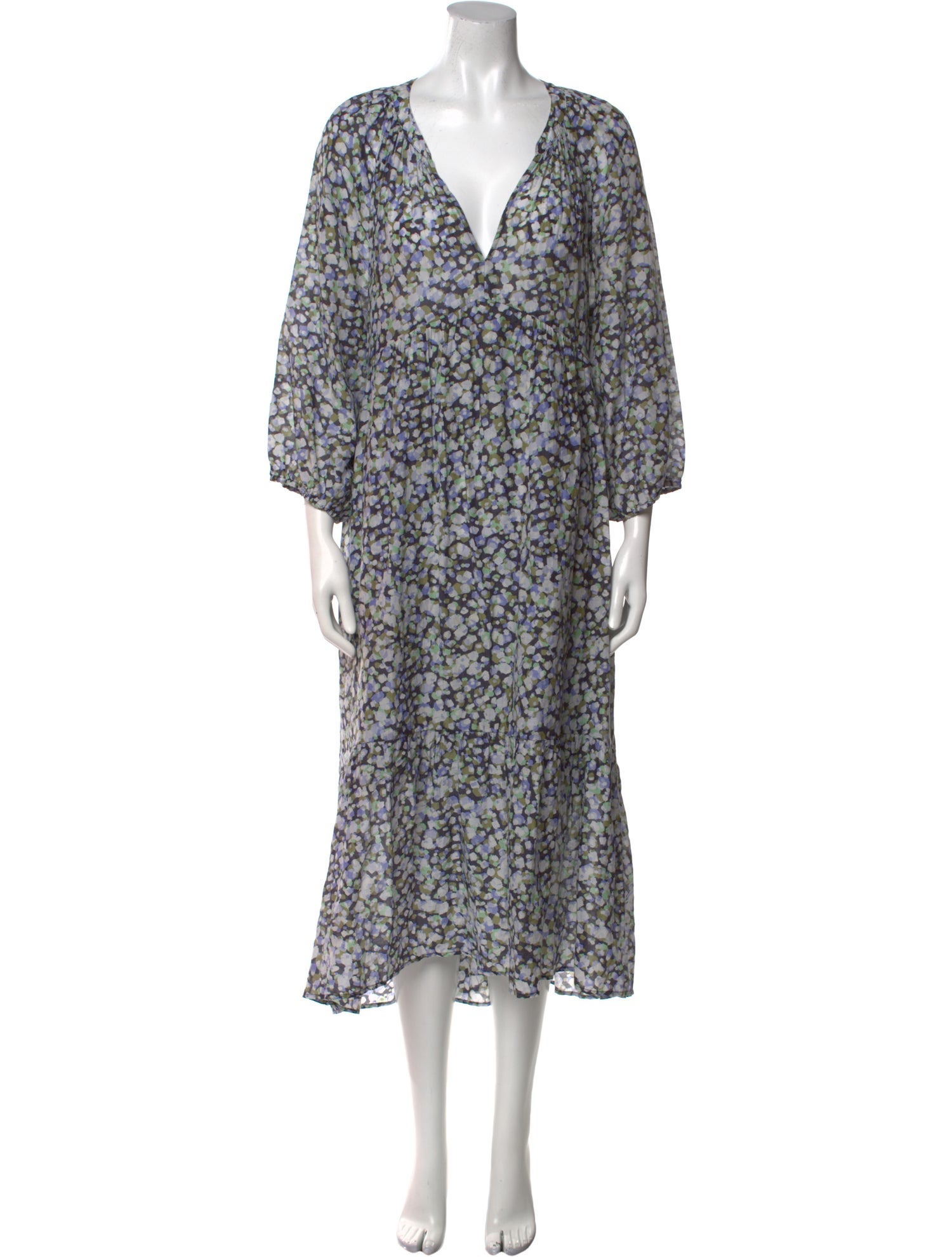 Xirena Floral Print Midi Length Dress