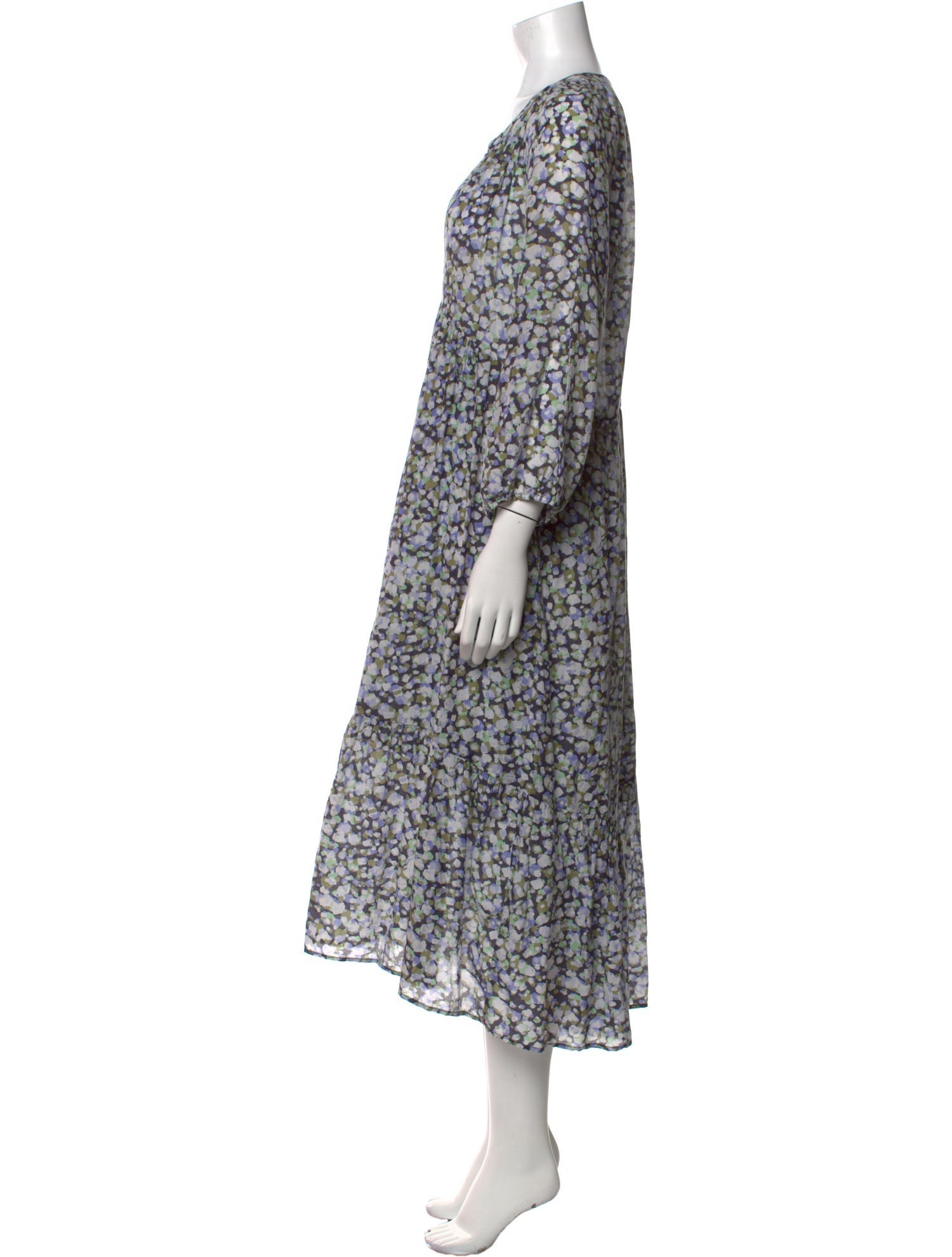 Xirena Floral Print Midi Length Dress