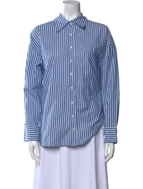 Xirena Striped Long Sleeve Button-Up Top