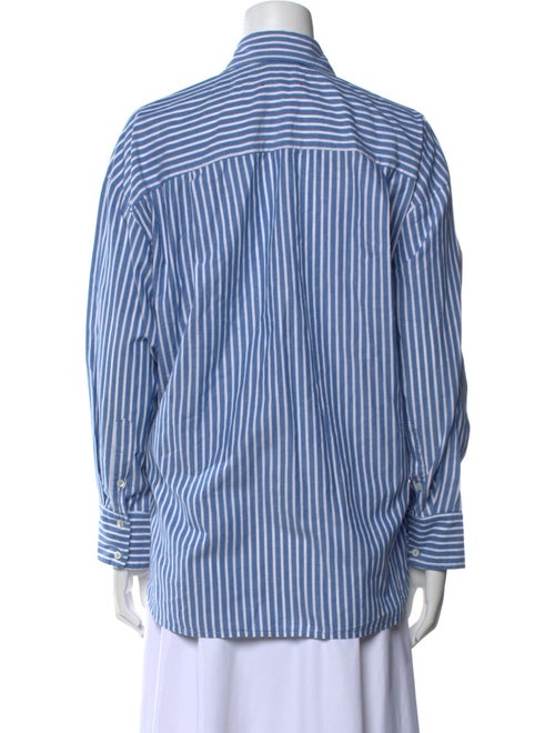 Xirena Striped Long Sleeve Button-Up Top