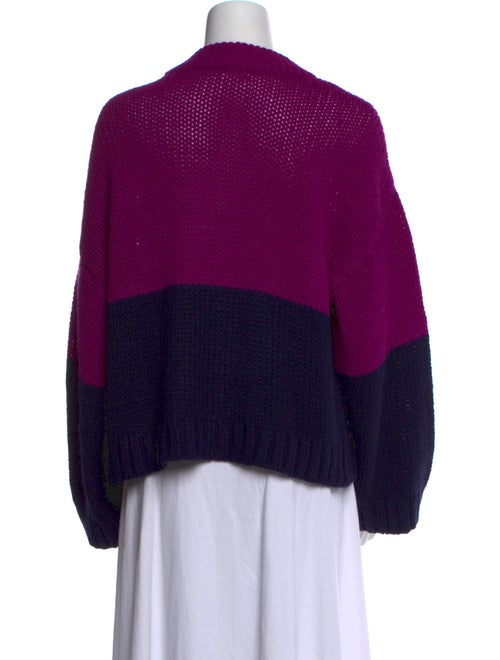 Xirena Colorblock Pattern Mock Neck Sweater