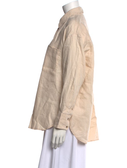 Xirena Linen Long Sleeve Button-Up Top