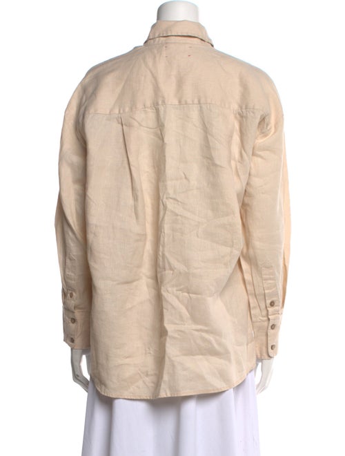 Xirena Linen Long Sleeve Button-Up Top