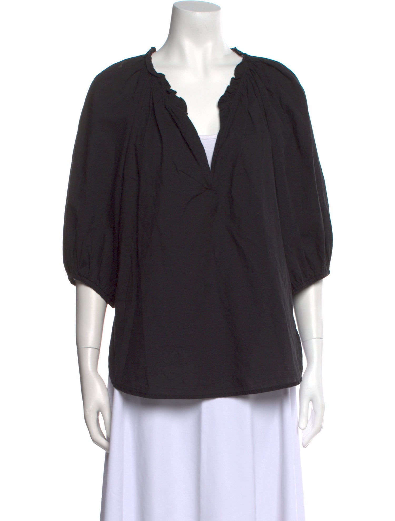 Xirena V-Neck Three-Quarter Sleeve Blouse w/ Tags
