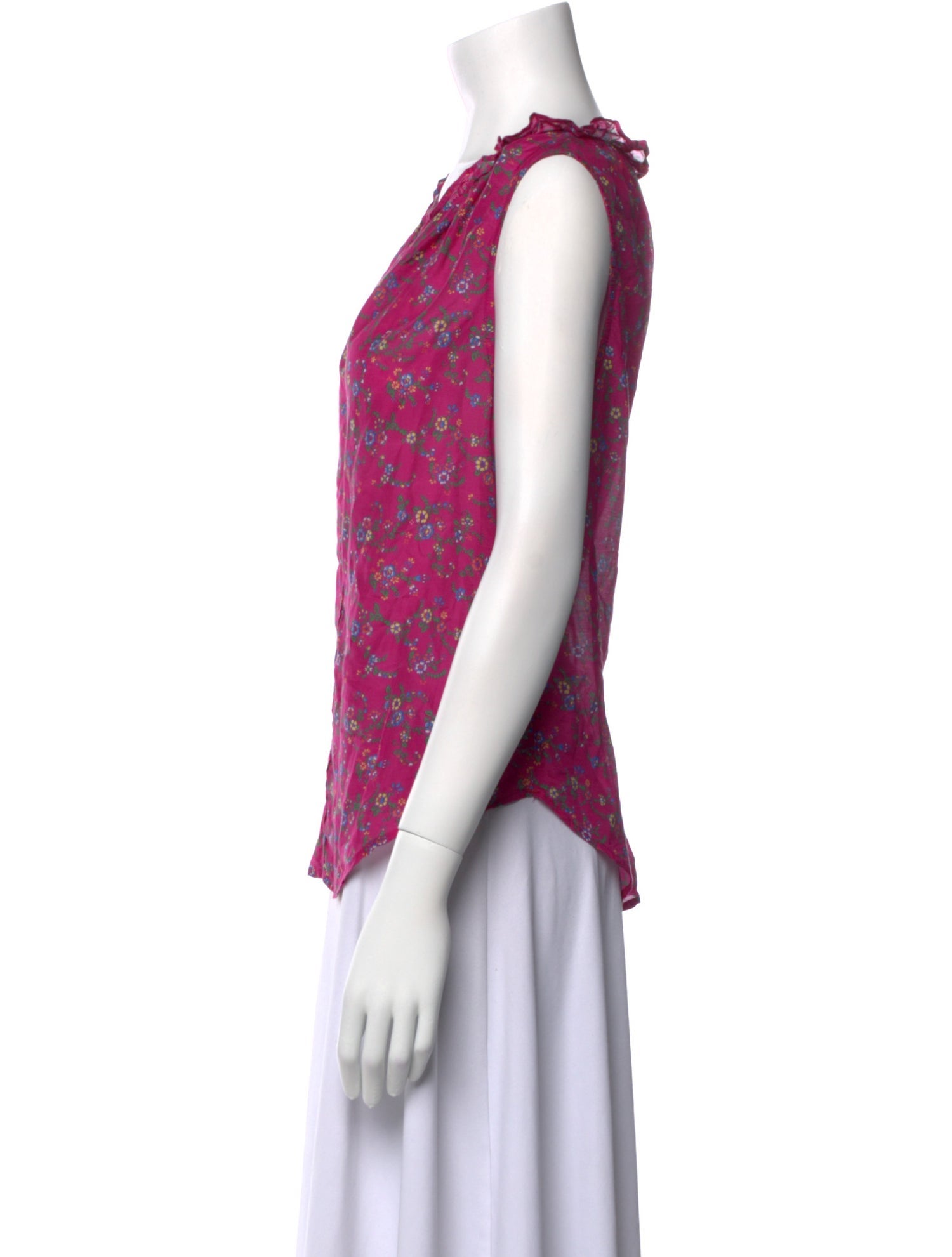 Xirena Floral Print Cowl Neck Blouse