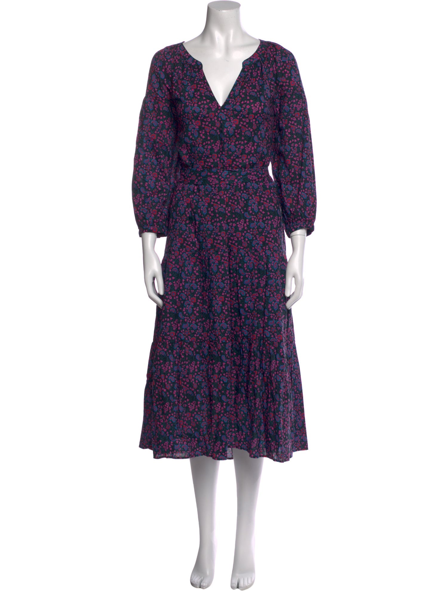 Xirena Floral Print Midi Length Dress w/ Tags