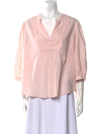 Xirena V-Neck Three-Quarter Sleeve Blouse w/ Tags