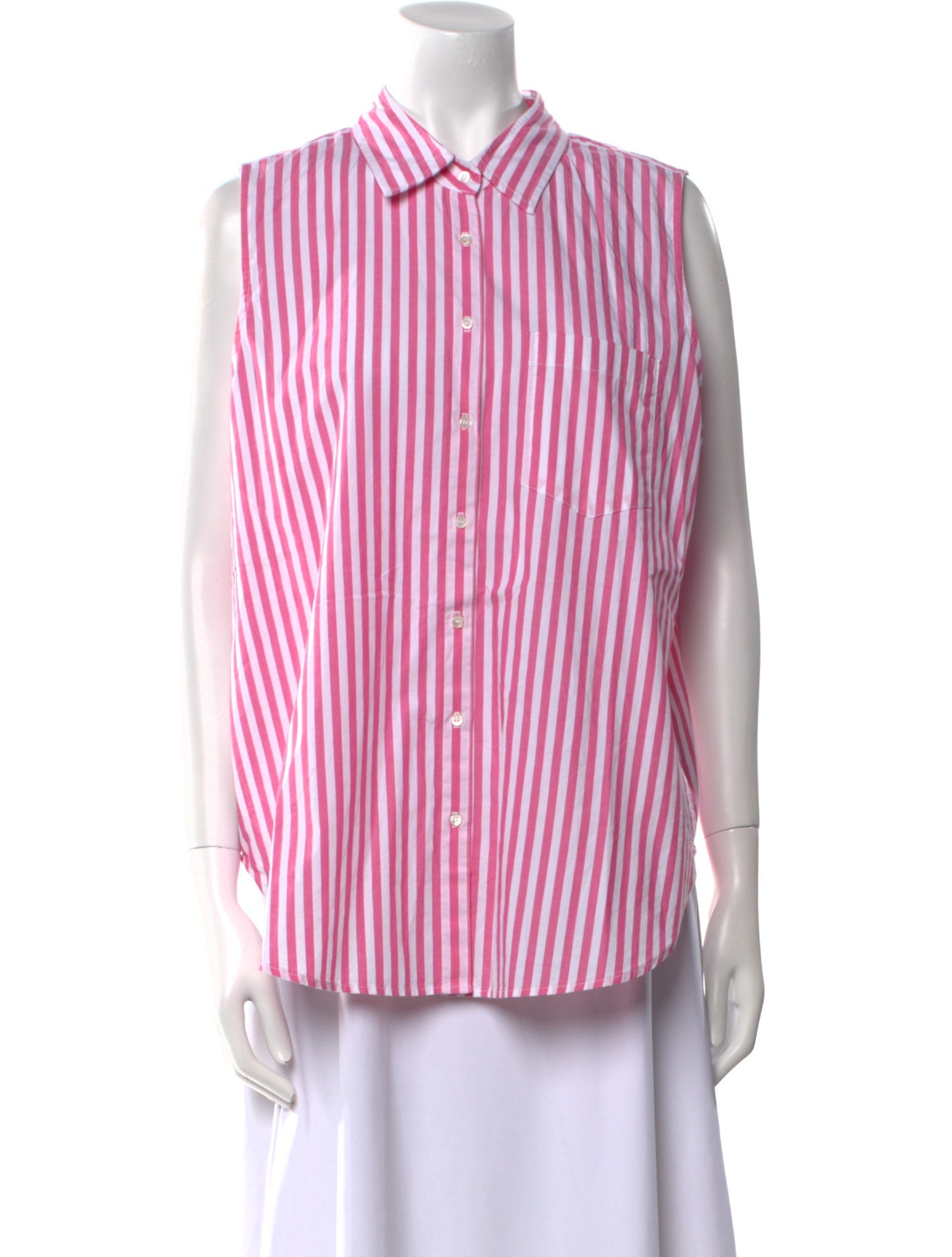 Xirena Striped Sleeveless Button-Up Top w/ Tags