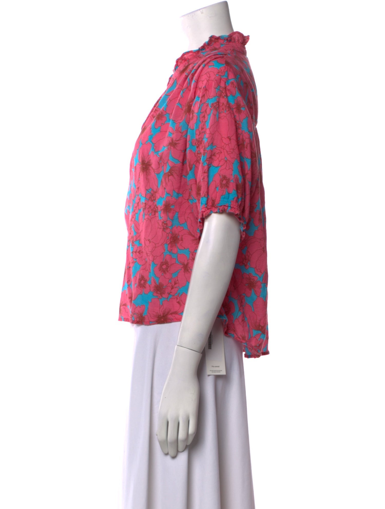Xirena Floral Print V-Neck Blouse
