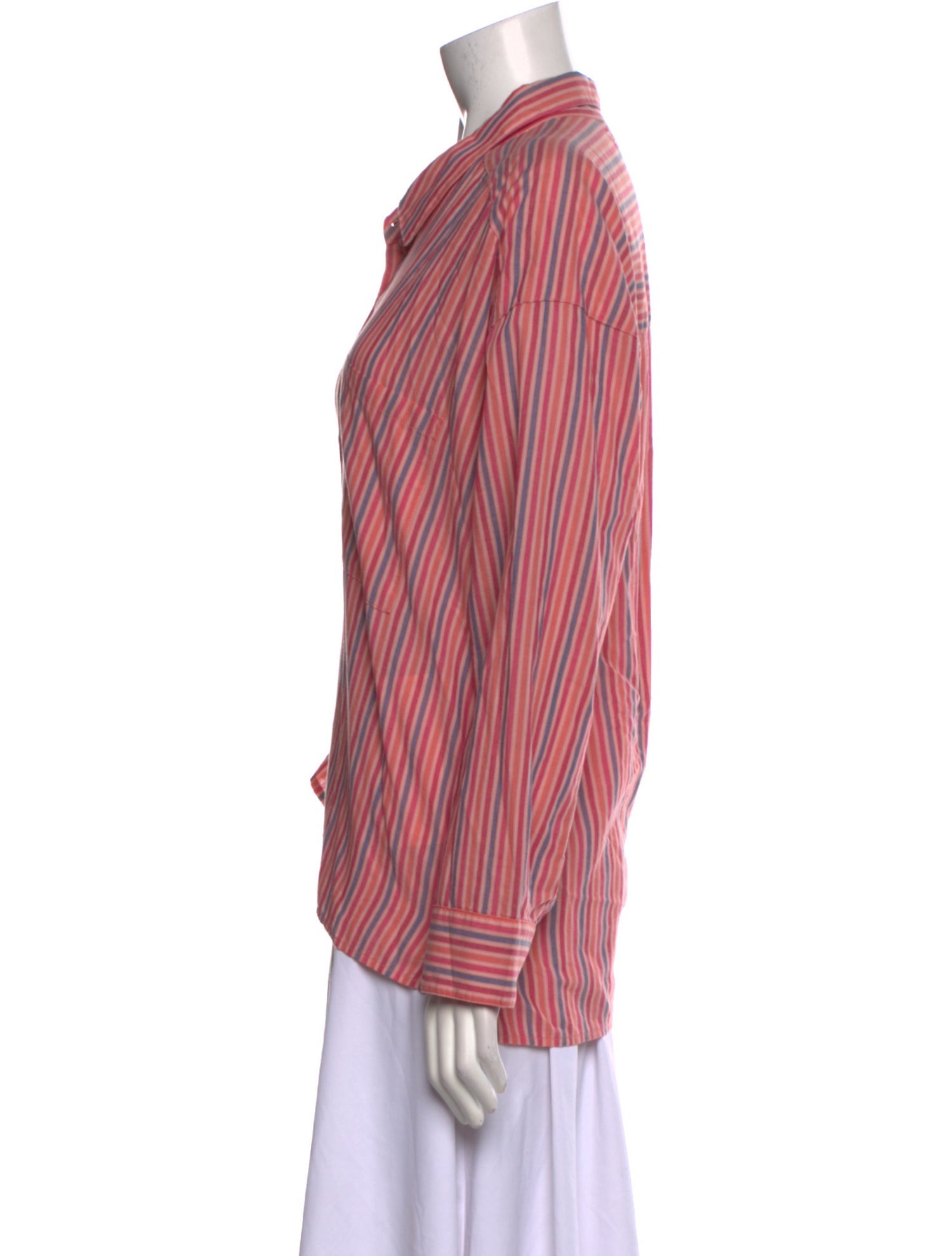 Xirena Vintage Striped Button-Up Top
