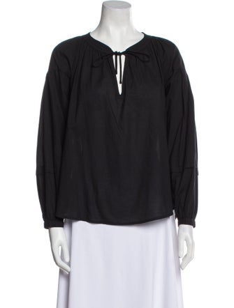 Xirena V-Neck Long Sleeve Blouse