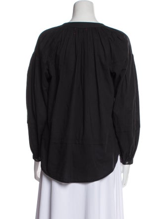 Xirena V-Neck Long Sleeve Blouse