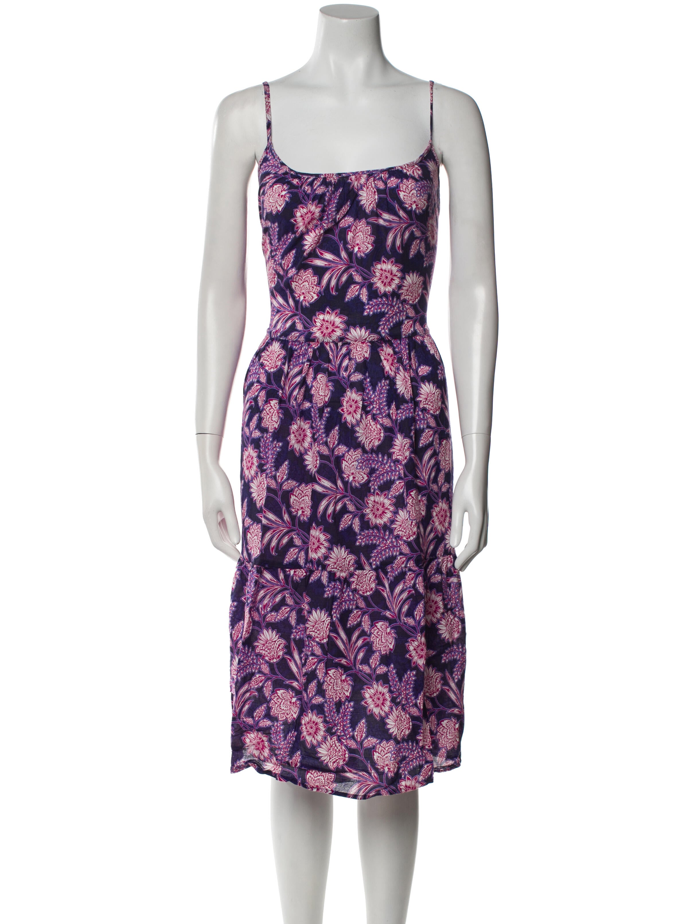 Xirena Floral Print Midi Length Dress